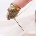 thumbnail image 6 of Fnochy Clearance Copper Finger Protector Thimble for Sewing and Embroidery, Metal Thimbles for Quilting and Crafts, Pain-Free Design for Patchwork Quilts, Dimpled Pattern for Needle Control, 6 of 6