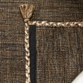 thumbnail image 5 of SAFAVIEH Montauk Bijar Solid Cotton Runner Rug, Brown/Black, 2'3" x 8', 5 of 6