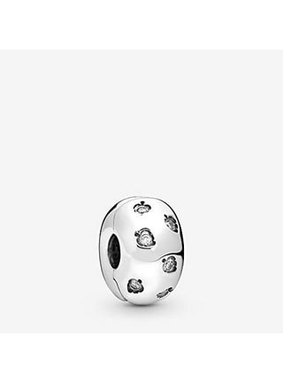 Pandora Dazzling Dice Charm - 14K Rose Gold-Plated Unique Metal Blend / Cubic Zirconia / Clear