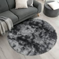 thumbnail image 3 of YEERSWAG 4'x4' Round Rugs for Bedroom,Fluffy Circle Rugs for Living Room,Home Decor Shaggy Carpet Fuzzy Plush Rug, 3 of 8