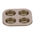 thumbnail image 4 of Baking Pan,4Cavity Quadrate Baking Pan Non Stick Baking Pan Baking Mold Streamlined Design, 4 of 8