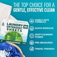 thumbnail image 2 of Laundry Detergent Sheets 200 Loads – Dissolvable Laundry Sheet for Washing Machines, Compact Alternative to Liquid & Powder Detergent, Travel-Friendly Soap | Fresh Linen, 2 of 5