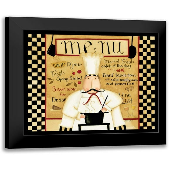 DiPaolo, Dan 13x12 Black Modern Framed Museum Art Print Titled - Simple Menu