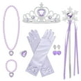thumbnail image 4 of KAWELL Classic Purple Dress Up Costume Long Sleeve Princess Dress, 4 of 7
