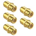 thumbnail image 1 of Conector de cable coaxial RG6 tipo F, chapado en oro, hembra a extensor coaxial para TV., 1 of 4