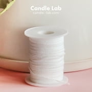 Candle Lab | 200ft Candle Wicks Spool Cotton Braid Candle Wick Pre Waxed Non-Smoke Braided Wicks Beeswax Candles Wicks