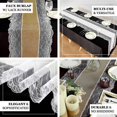 thumbnail image 3 of Efavormart 16"x108" Taupe Faux Burlap Jute Lace Table Runner Boho Chic Rustic Decor, 3 of 10