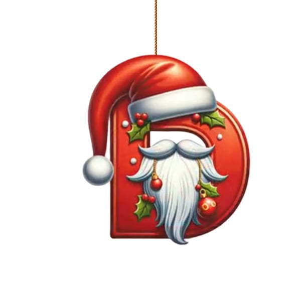 Decoraciones Del Árbol de Navidad Decoración Del Árbol de Navidad de 26 Letras Decoración Del Árbol de Navidad Colgante Decoración Del Árbol de Navidad Personalizada