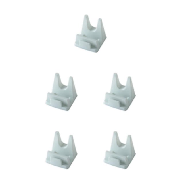 Inteprter Soporte de tapa de olla de pie sin perforaciones Estantes de almacenamiento de plástico autoadhesivos para el hogar Organizador de Type2 NO2