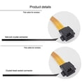 thumbnail image 2 of Yxq Ghost Wire Cable De Puente Ethernet Plano Brida Rj45 Hembra A Hembra Para Adaptador Cat5 O Cat6 Cable Ultradelgado 11,8 Pulgadas 2 Piezas, 2 of 5