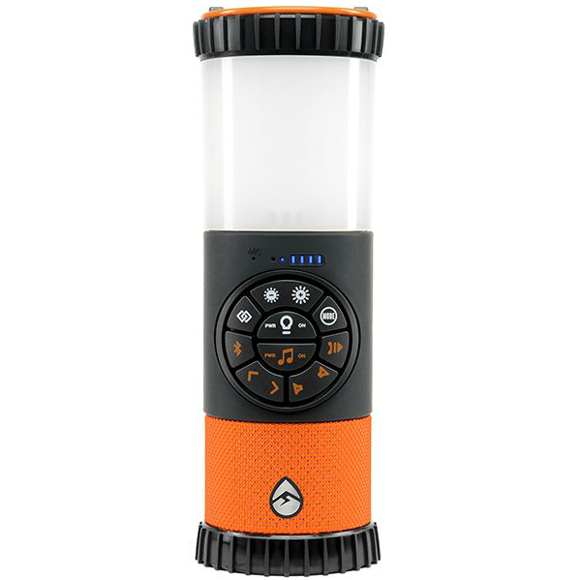 Grace Digital Audio GDI-EXLTN400 Eco Lantern Portable Bluetooth Speaker with Siri Voice Assistant, Orange