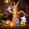 thumbnail image 3 of Coolmade 8ft Halloween Inflatables Decorations Inflatable Dead Tree Outdoor Decorations with LED Lights Built-in Blow Up Yard Decoration Pumpkin Ghost for Halloween Outdoor, 3 of 7