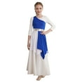 thumbnail image 4 of Jhaoyu Robe Tunique de Danse Lyrique pour Filles Enfants avec Pantalon Grand Bleu 12, 4 of 7