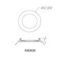 thumbnail image 5 of WAC Lighting Lotos 4" Round LED 5-CCT Aluminum Recessed Kit in White, 5 of 5