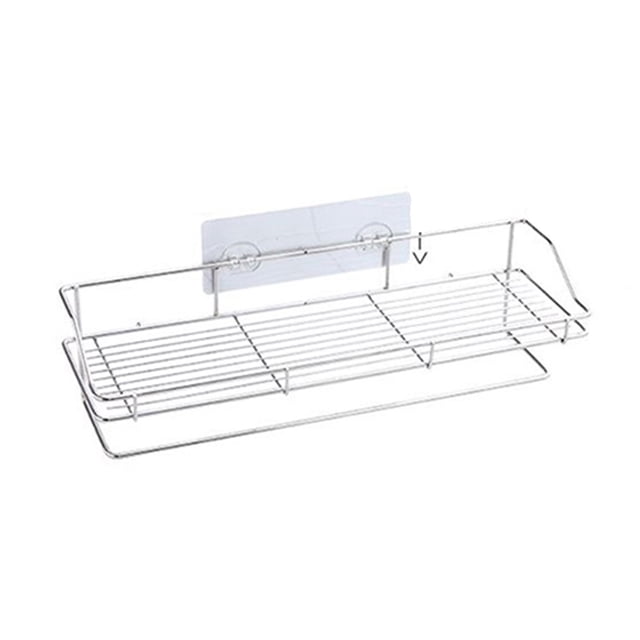 Shower Basket Stainless Steel Shower Organizer Basket Bathroom Shelf Shower Basket Wall Mounted Storage Shelf Rack For Bathroom Floating Shelves Bathroom