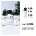 thumbnail image 6 of Christmas Jewelry Wooden Bead Snowman for Crafts Snowman Bead for Bracelets Christmas Wreath Supplies, 6 of 6