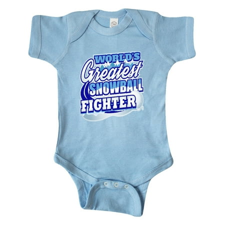 

Inktastic Snowball Fighter Snow Day Gift Baby Boy or Baby Girl Bodysuit