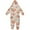 Pale Pink Peach's Pattern, variant on Soft Big Kids Onesie Pajamas Cozy Loose-Fit Jumpsuits for kids with Pockets for Christmas Lounge & Play Grey Cute Donkeys Pattern