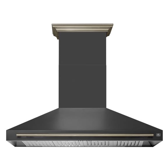 Forno Aria 60 Inch Wall-Mounted Range Hood in Black