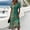 Green, variant on Womens Casual Dresses Wrap V Neck Dress A-Line Ruffle Sleeve Summer Sundress Beach Dresses Elegant Fashion 2026(Pink,M)