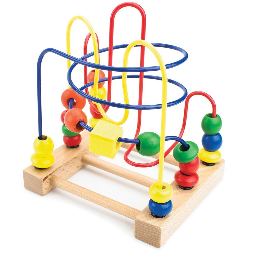 baby wooden bead maze