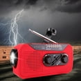 thumbnail image 1 of Emergency Crank Radio with 2000mAh Power Bank, AM/FM/NOAA Weather Alert, Flashlight for Camping Survival, 1 of 7