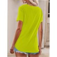 thumbnail image 2 of Women's T Shirts V-Neck Short Sleeve Athletic Shirts Tee Tops, 2 of 4