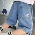 thumbnail image 6 of Boys Jean Shorts Casual Loose Denim Shorts with Pocket Boys Fashion 6-7 Boys Shorts, 6 of 7