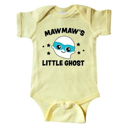 

Inktastic Cute Mawmaw s Little Ghost with Stars Gift Baby Boy or Baby Girl Bodysuit