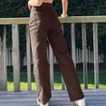 thumbnail image 6 of Tiqkatyck Womens Jean Clearance, Women's Jeans High Waisted Jeans Trousers High Straight Loose Women's Jeans for Women Brown S, 6 of 9