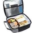 thumbnail image 1 of Insulated Mesh Pockets Lunch Container for Travel Barbecues Office, 1 of 8