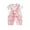 Pink B, variant on Romper Baby Girl Boy Short Sleeve Crew Neck One Piece Jumpsuits Cute Print Summer Comfy Graphic Newborn Bodysuit On Clearance