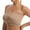 Beige, variant on Womens Strapless Bras Plus Size No Underwire Seamless Adjustable Straps Bras Breathable Padded Tshirt Bras Khaki XXL