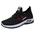 thumbnail image 2 of HTHLVMD Casual Mesh Walking Shoes, Lace-Up Comfort Sneakers, Breathable Knit Upper, Women's Running Shoes, Breathable Soft-Soled Low-Top Walking Training Shoes, Comfortable Outdoor Sports, Black 5, 2 of 9