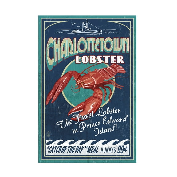 Lantern Press 'Lobster' Canvas Art