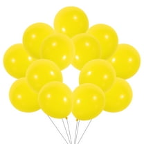 Greenadscape 100Pcs Yellow Round Latex Balloons for Birthday Party Decorations 4.1X1.0X0.04In