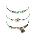 thumbnail image 2 of Conjunto de brazalete de pulsera con cuentas de cuerda ajustable hecho a mano para hombres y mujeres de 3 piezas, 2 of 5