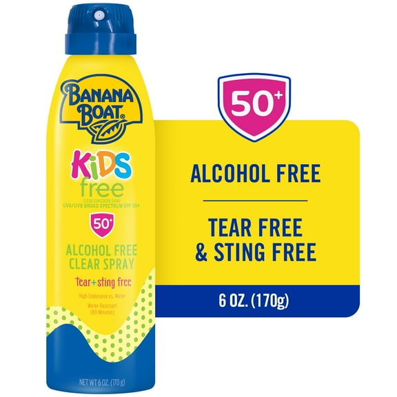 Banana Boat Kids Sport Sunscreen Spray, SPF 50, 6 oz