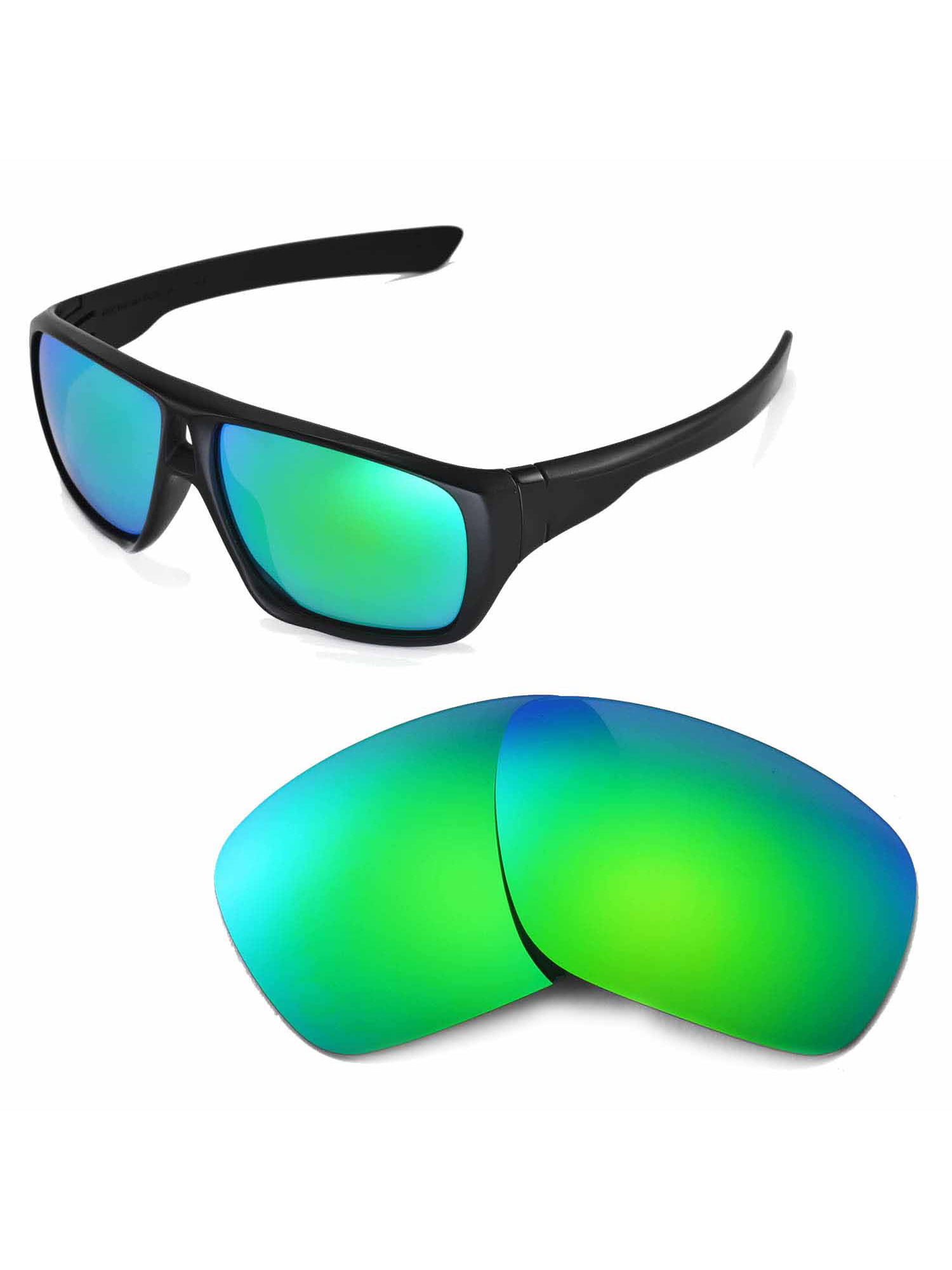 Walleva Emerald Polarized Replacement Lenses for Oakley Dispatch Sunglasses  