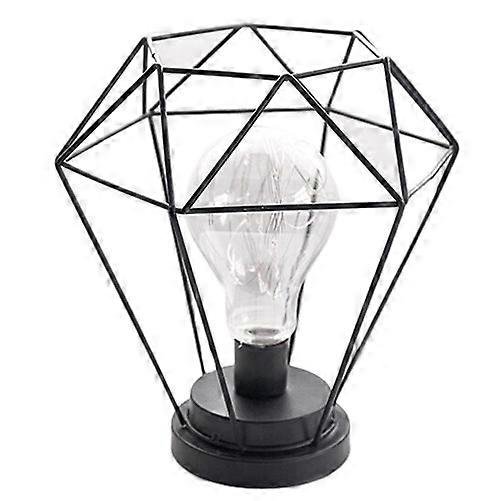 Iron Lamp for Lighting Use Minimalist Hollow Desktop Night Lamp
