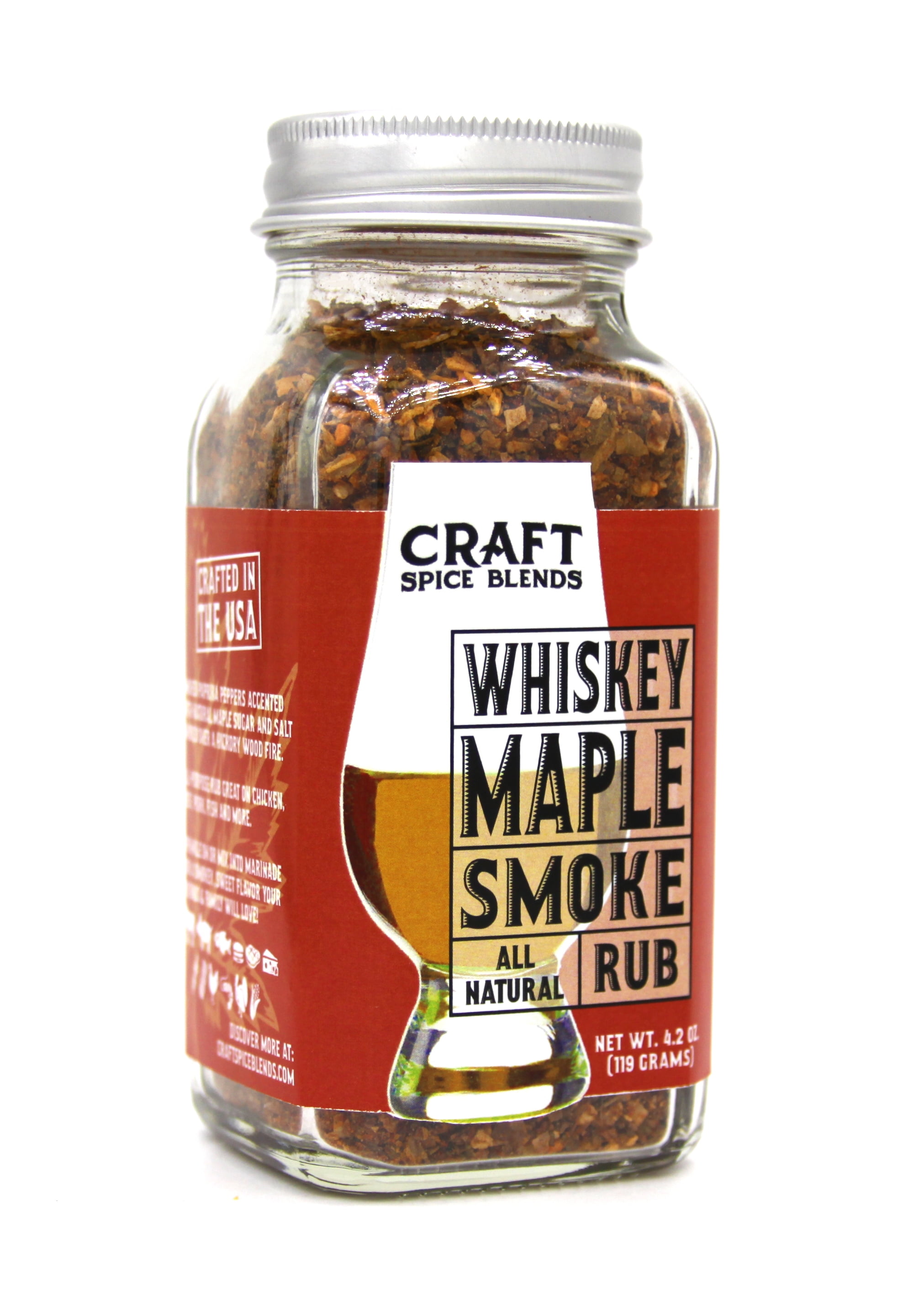 Craft Spice Blends Whiskey Maple Smoke Rub 4.2oz