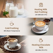 KitGody 4 in 1 Automatic Milk Warmer Stainless Steel, Foam Maker for Espresso, Coffee, Milk, Latte Cappuccino, Macchiato, Hot Chocolate