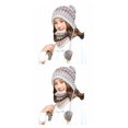 thumbnail image 2 of Qarigey Gorros de invierno para mujer, gorro grueso de terciopelo, máscara protectora para los oídos, gorro para montar, gorro de punto cálido para Type2 NO2 Qarigey CBP053748, 2 of 5