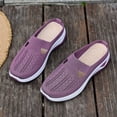thumbnail image 5 of Ladies Breathable Mesh Soft Sole Closed Toe Orthopedic Shoes for Women Summer Fashionable Versatile Casual Trendy Shoes Purple 7 [EU-38], 5 of 6