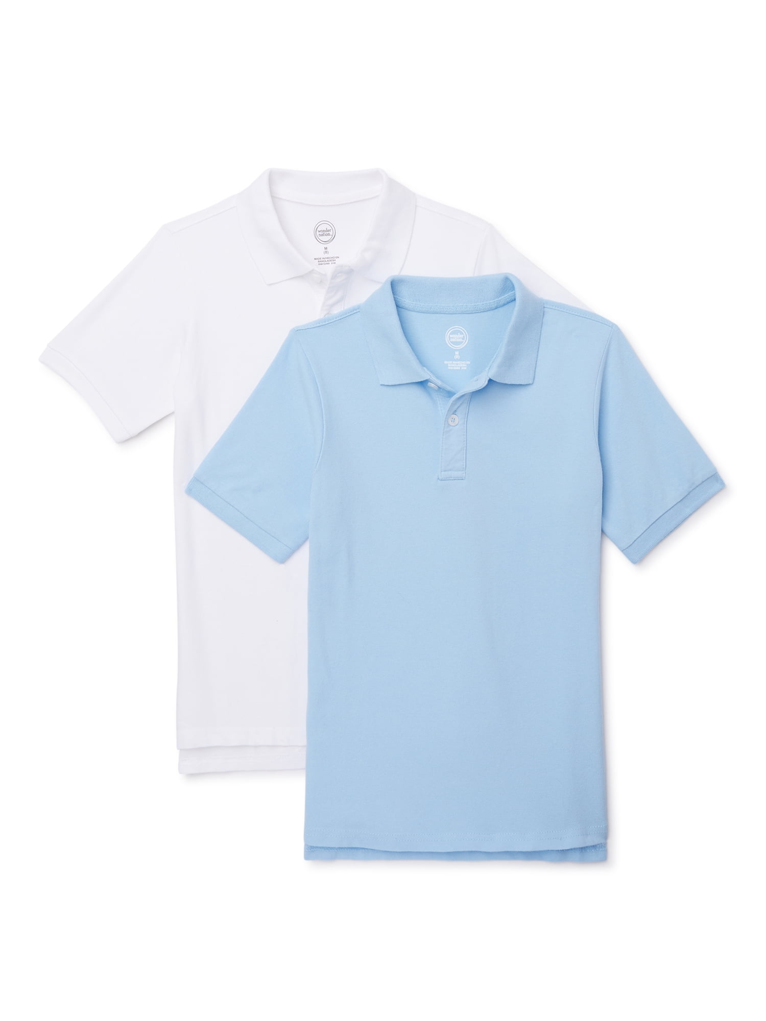 Fruit of the Loom Kids Uniform Short Sleeve Poloshirt Casual School Wear T Shirt 