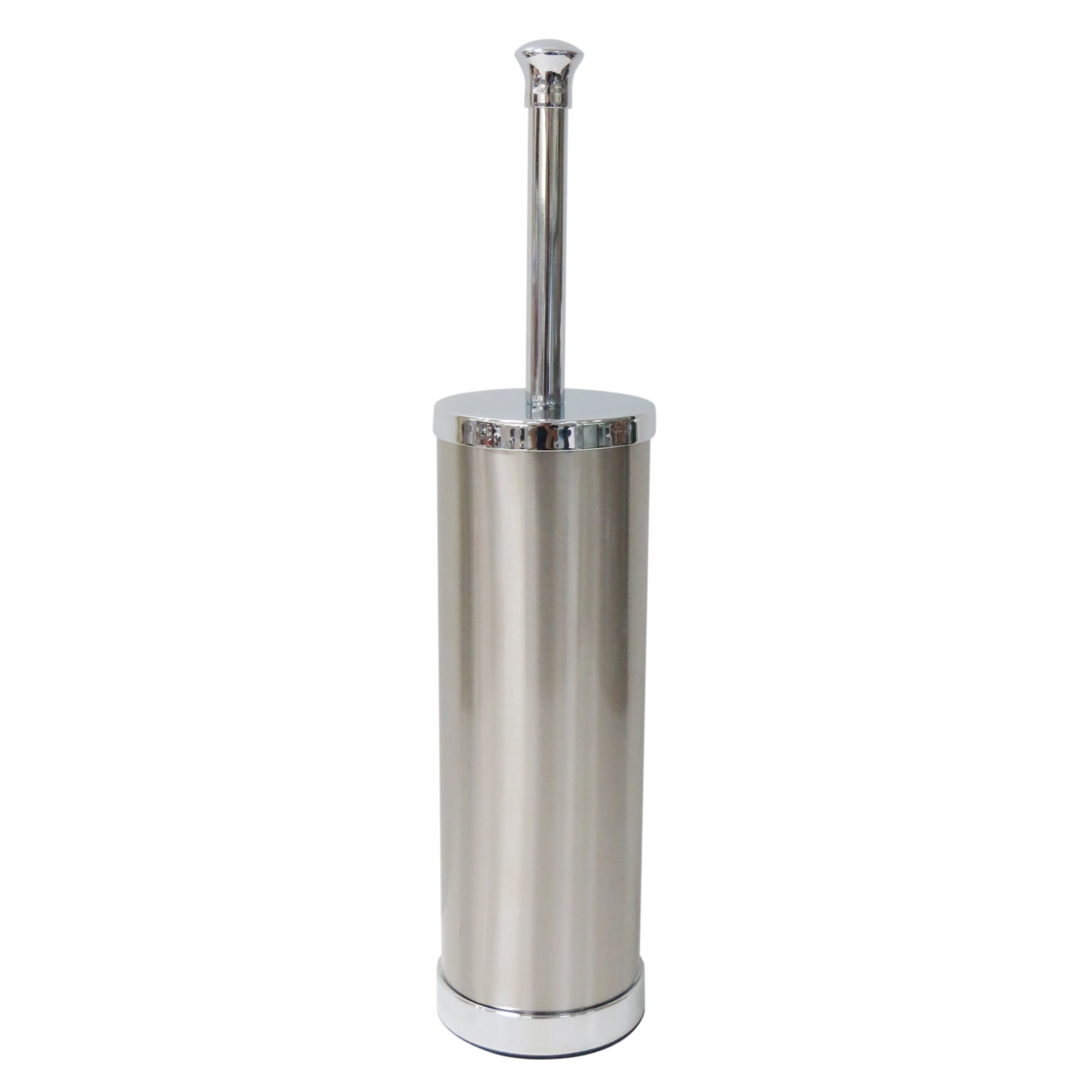 Toilet Brush with Decorative Stainless Steel Metal Container