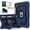 Navy+Black, variant on Allytechgroup Rugged Case for Apple iPad (A16) 11th Generation 11" 2025 & iPad 10th Generation 10.9" 2022, Heavy Duty Tablet Case with Kickstand, Pencil Holder & Detachable Shoulder Strap,Purple Gold