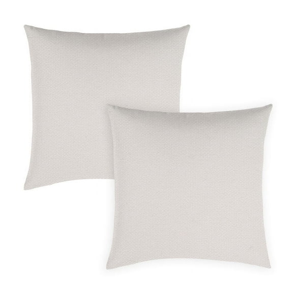 Covers&All Sunbrella Pillows Set of 2, UV Fade resistant & Water Repellent Square Throw Pillows (Inserts with Covers) for Indoor Outdoor Use