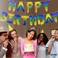 thumbnail image 2 of HAPPY BIRTHDAY" Foil Balloons Anniversary Birthday Party Decor Beautiful Balloon(Dazzle Color), 2 of 5