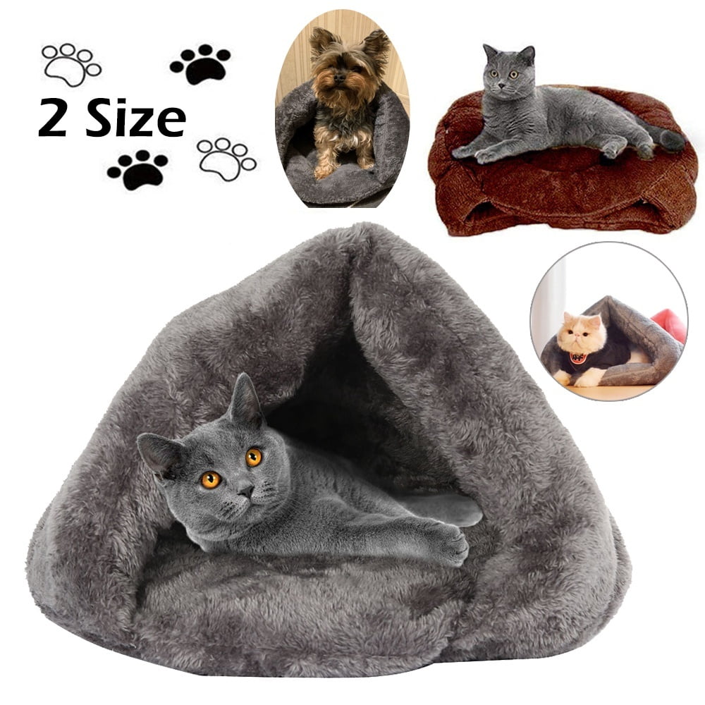 Pet Cat Dog Sleeping Bed Kennel Puppy Cave House Super Soft Mat Dog